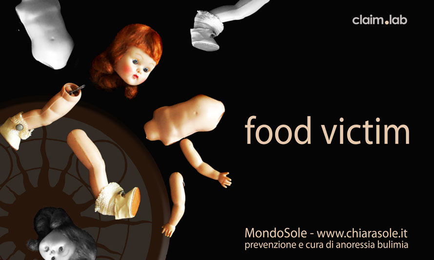 FOOD VICTIM anoressia bulimia riflessione mondosole